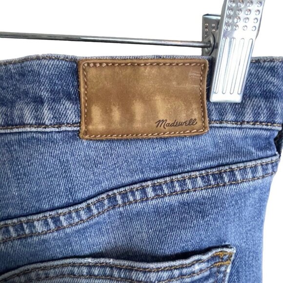 Madewell Slim Boyjean Distressed Distroyed‎ Blue Whiskering Size 25 - Picture 5 of 7